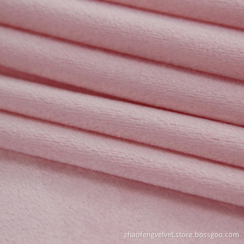 Soft Polyester Spandex Stretch Velvet Fabric for Garments